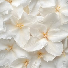 White jasmine flowers close-up, horizontal, ideal for spa services, wedding decor, spiritual ceremonies and wellness promotions