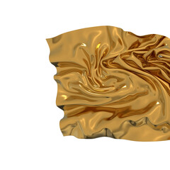 Liquid gold A luxurious abstract form