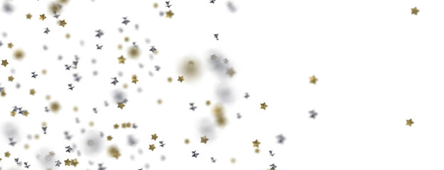 Stars - stars background, sparkle lights confetti falling. magic shining Flying christmas stars on night