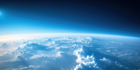 Serene view of Earth from the edge of space