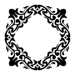 Elegant Premium Luxury Ornamental Design, Perfectly Balanced Symmetry, Editable Vector Illustration in Flat Style, Isolated on White for Graphic Design, cutting and Print Needs