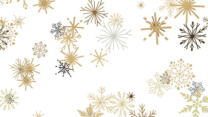 With Realistic Snowflakes Overlay On Light Silver Backdrop. Xmas Holidays