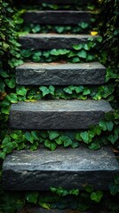 Virginia creeper foliage, featuring lush green climbing leaves, outdoor settings