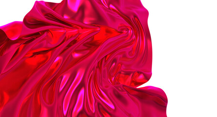 Obraz premium A luxurious flowing piece of burnt orange satin fabric It s ready to reveal something special