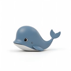 Adorable Cartoon Dolphin Clipart - Cute 2D Sea Animal Illustration

