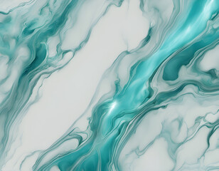 Obraz premium Transparent turquoise marble background