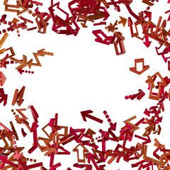 Abstract Green Arrows Background