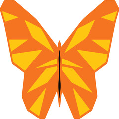 The colorful butterfly design art