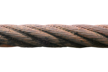 Large steel bars rust isolated on white background.