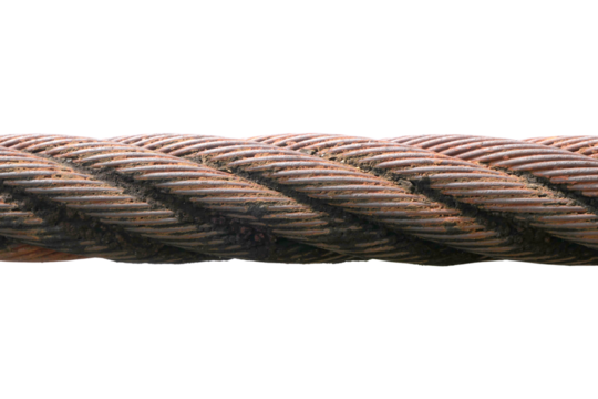 Large steel bars rust isolated on white background.
