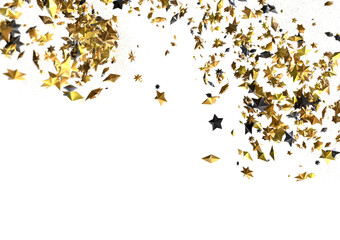 Christmas Star Plummet: Astonishing 3D Illustration Depicting Falling Holiday Stardust