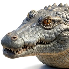 Fototapeta premium crocodile isolated on white background