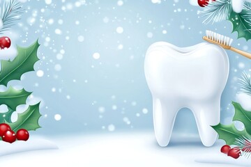 Dental Christmas background