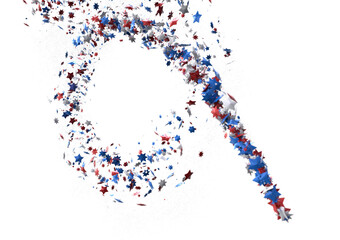 Obraz premium Confetti - Confetti confetti on american independence day