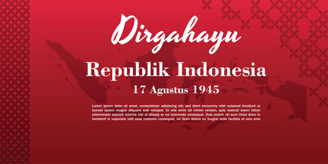 Happy Republic of Indonesia poster with