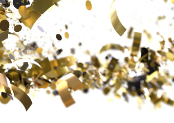 Golden Confetti Explosion