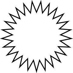 Starburst sticker set - collection of special offer sale oval and round shaped sunburst labels and badges. Promo stickers with star edges.