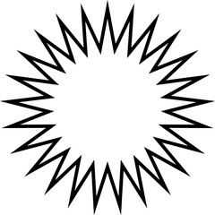 Starburst sticker set - collection of special offer sale oval and round shaped sunburst labels and badges. Promo stickers with star edges.