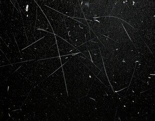 Dust and Scratches Design with Aged Photo Effect on Black Grunge Background