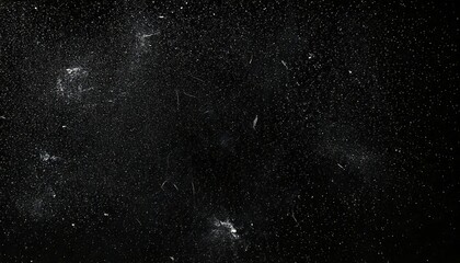 Fototapeta premium Dust and Scratches Design with Aged Photo Effect on Black Grunge Background