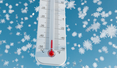 Temperature gauge in cold environments
