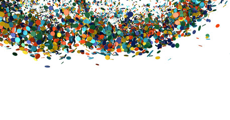 Colorful Confetti Falling