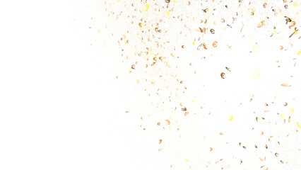 Abstract Gold Dust on Black Background