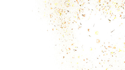 Golden Glitter and Confetti