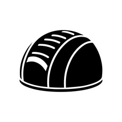 Fototapeta premium Simple Vector Icon of a Scrum Cap – Logo Design Illustration