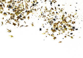 Starlit Christmas Shower: Mesmeric 3D Illustration Depicting Descending Holiday Star Particles