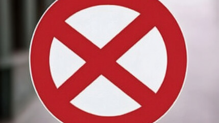 Obraz premium Not Allowed Sign