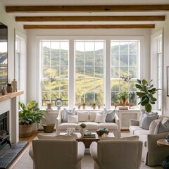 Obraz premium Livingroom.The best image for inspiration on the latest trends in current seasonal designs.