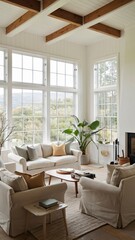 Fototapeta premium Livingroom.The best image for inspiration on the latest trends in current seasonal designs.