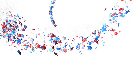 Fototapeta premium Independence Day background with stars.