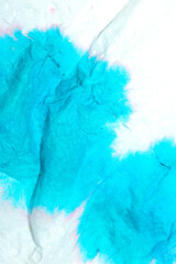 Paper Screwed Up Tissue With Pastel Watercolor Paints in Multicolour Rainbow For Background