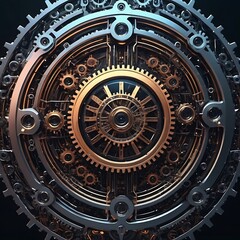 A complex and intricate system of gears and cogs.