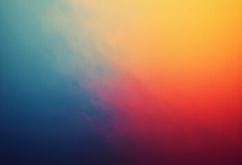 Obraz premium Vibrant Watercolor Sunset Inspired by Morning Hues