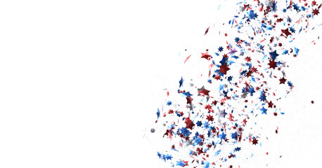 (Mehrere Werte)Confetti -  Red Blue White Confetti Confetti Overlay