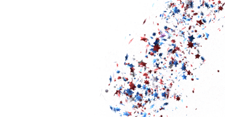 (Mehrere Werte)Confetti -  Red Blue White Confetti Confetti Overlay