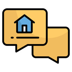 Conversation  Icon Element For Design