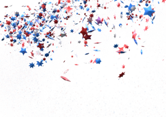 Confetti - Confetti confetti on american independence day party PNG 3d
