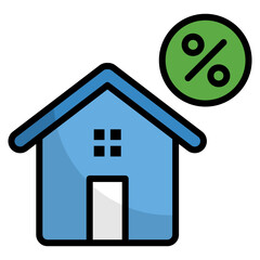 Mortgage  Icon Element For Design