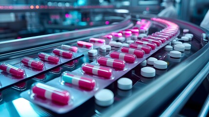 A glass container with pills in it