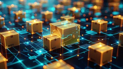 Digital Supply Chain Network:  Data-Driven Package Tracking and Logistics
