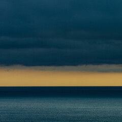 sunset on the sea