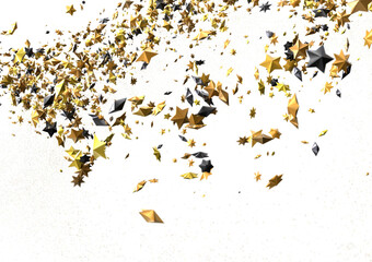 XMAS A gray whirlwind of golden stars. New