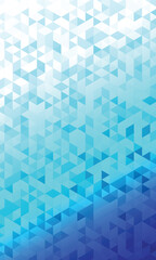 Obraz premium Abstract geometric irregular triangle pattern blue gradient wallpaper