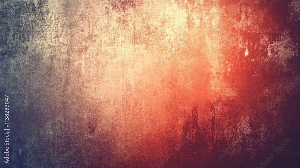 Aufkleber abstract red gradient wallpaper from a low angle, featuring a vintage background with delicate noise