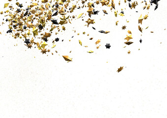 XMAS A gray whirlwind of golden stars. New