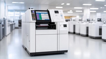 Digital Printer Operating in a Contemporary Printing House Producing Custom Promotional Materials